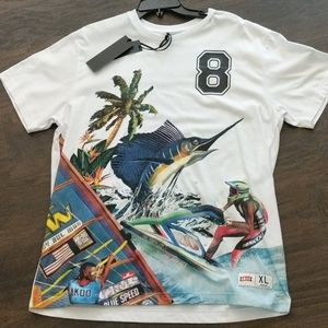 AKOO men's short sleeve graphic tee. NWT